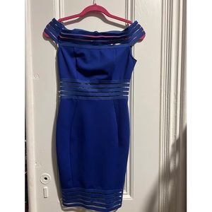 Royal blue bodycon dress NWT